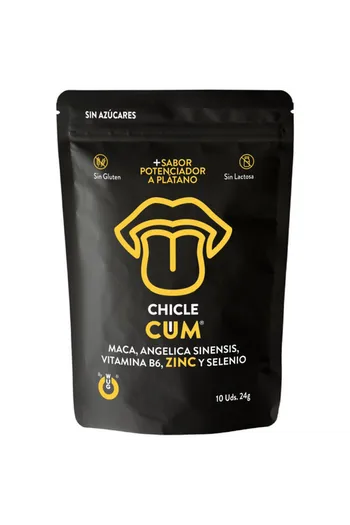 WUG GUMS CUM - Gomma Fertilità Maschile con Maca e Vitamine | Integratore Naturale