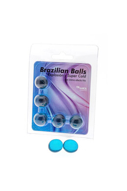PACK 5 Brazilian Balls Excitement Gel Cooling Effect - Diablo Picante