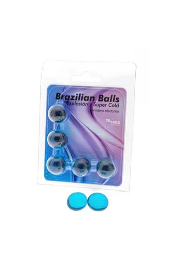 PACK 5 Brazilian Balls Excitement Gel Cooling Effect - Diablo Picante