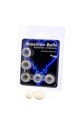 PACK 5 BRAZILIAN BALLS GEL ECCITANTE - Effetto Freddo e Vibrazione | Diablo Picante