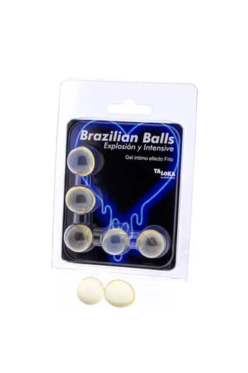 PACK 5 BRAZILIAN BALLS EXCITING GEL - Cooling and Vibration Effect | Diablo Picante