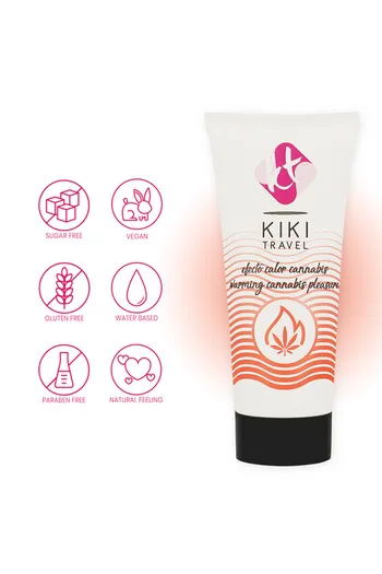 Kikí Travel: Lubrificante Intimo a Effetto Calore con Sapore Cannabis | Massima Performance