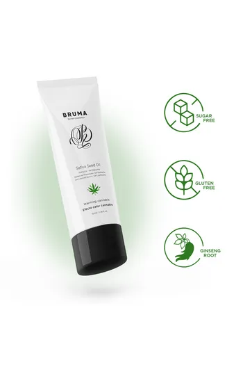 Gel Scorrevole BRUMA con Effetto Calore e Sapore Cannabis | Innovazione Intima