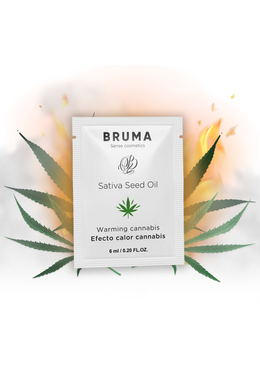 BRUMA Warming Seed Oil Lubricant with Cannabis Flavor 6ML | Enhance Intimate Moments