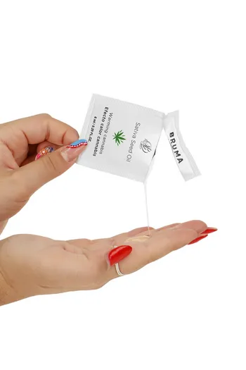 Gel Scorrevole BRUMA con Olio di Semi Effetto Calore e Gusto Cannabis 6ML | Intensifica la Passione
