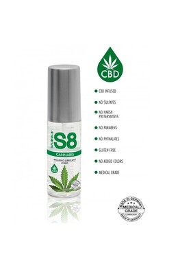 S8 Hybrid Cannabis Lubricant - Long-Lasting Warmth & Safe Glide