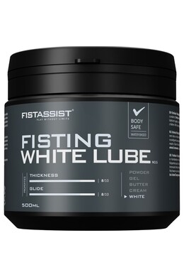 Fisting White Lube by Fist Assist - Extra Thick Lubricant Gel for Visual Play