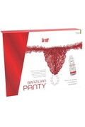 Brazilian Panty Red con Perle e Lubrificante alla Fragola - INTT