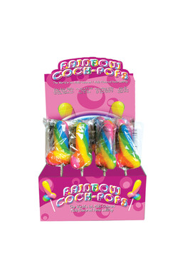 Rainbow Multiflavor Penis Lollipop