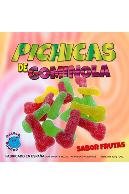 Fruit-Flavored Penis-Shaped Gummy Candy Box - Diablo Picante