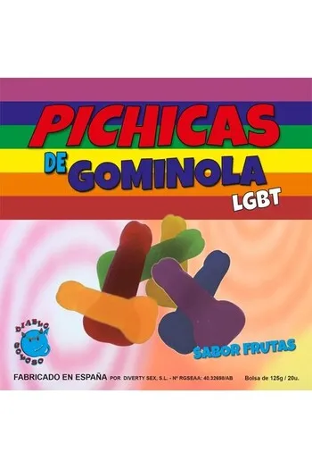 PRIDE - Scatola di Gomme alla Frutta a Forma di Pene - Orgoglio LGBT