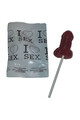 Penis-Shaped Lollipop with Strawberry and Cherry Flavor - Diablo Picante