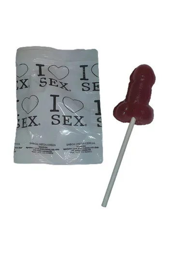 Lollipop a Forma di Pene al Gusto di Fragola e Ciliegia - Diablo Picante