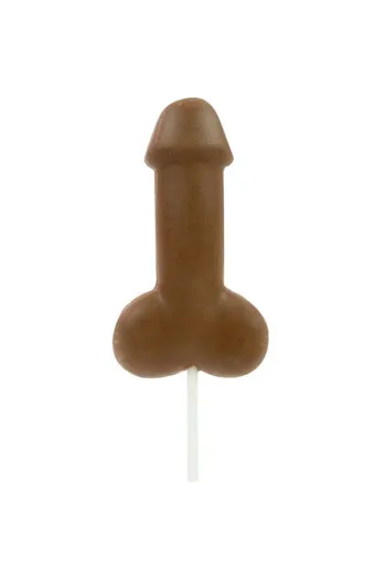 Lollipop al Cioccolato al Latte a Forma di Pene - Golosità Umoristica per Feste