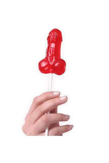 Lollipop a Forma di Pene al Gusto di Fragola - 40 Unità | Divertente e Goloso