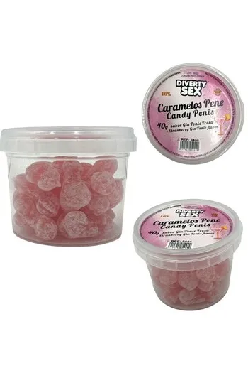 Penis-Shaped Gin Tonic Candies - 20 Pieces