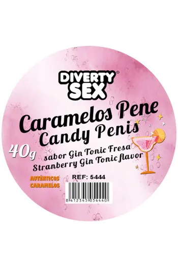 Penis-Shaped Gin Tonic Candies - 20 Pieces
