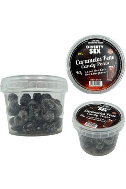 Caramelle a Forma di Pene Sapore Rum Cola - 20 Pezzi | Regalo Originale per Feste
