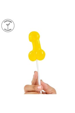 Penis-Shaped Piña Colada Alcoholic Lollipop