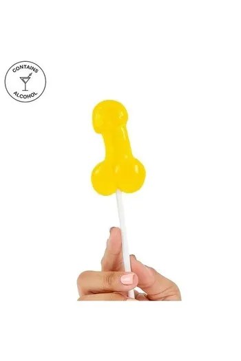 Penis-Shaped Piña Colada Alcoholic Lollipop