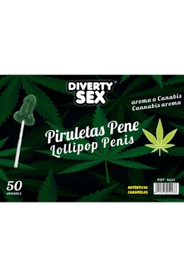 Penis-Shaped Lollipops with Marijuana Scent | Fun & Bold Party Treats