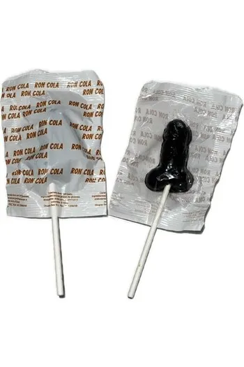 Penis-Shaped Lollipop Rum Cola Flavor with 10% Alcohol - Diverty Sex