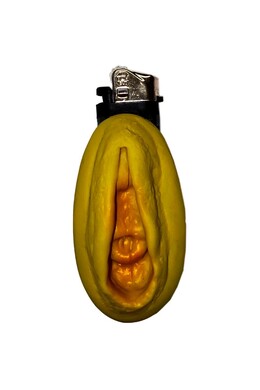 Golden Vagina-Shaped Lighter - Unique Gift Idea