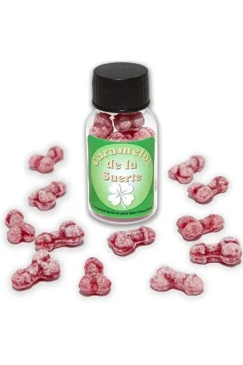 Penis-Shaped Fortune Candies - Strawberry & Cherry Flavor for Parties