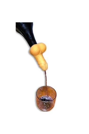 Decanter Vino a Forma di Pene Dorato - Per Feste Indimenticabili