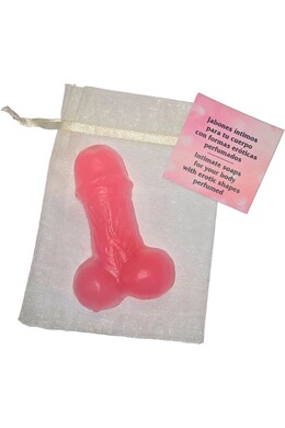 Pink Penis-Shaped Scented Soap - Original Gift for Parties