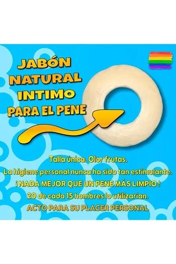 Sapone Intimo a Forma di Ciambella per Pene - Regalo Originale e Divertente