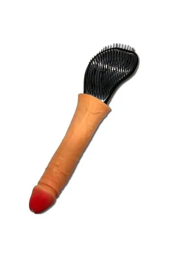 Hair Brush with Penis-Shaped Handle - Fun and Original Gift Idea