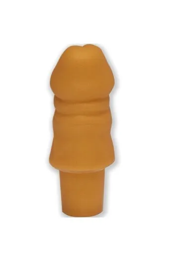 Gold Penis-Shaped Bottle Stopper - Fun Party Accessory for Celebrations