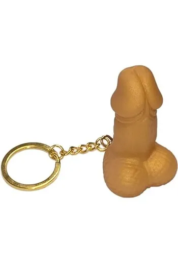 Golden Penis Keychain - Fun Bachelor/Bachelorette Party Gift & Accessory