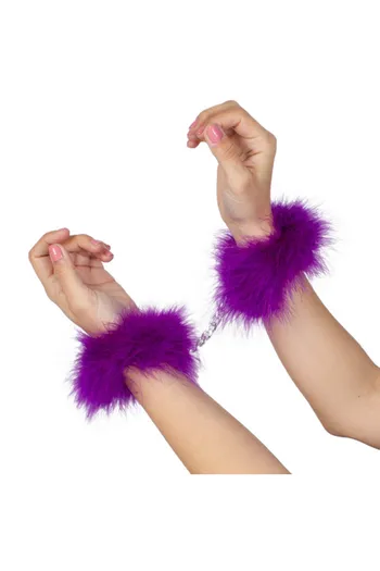 Sensual Marabou Chain Bracelets in Pink