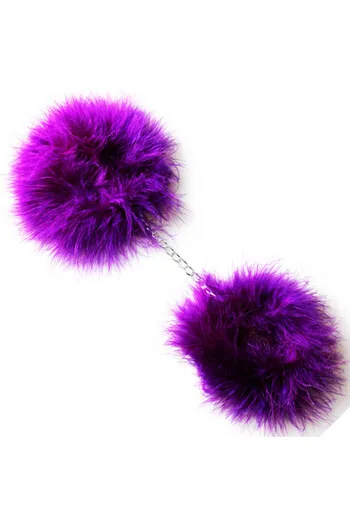 Sensual Marabou Chain Bracelets in Pink