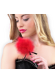 Red Marabou Feather Duster - Unique Sensations for Couples