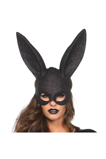 LEG AVENUE - GLITTER MASQUERADE RABBIT MASK