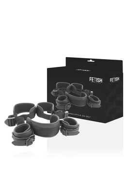 Fetish Submissive Set - Vegan Leather BDSM Restraints for Master Position