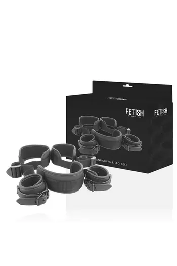 Fetish Submissive Set - Vegan Leather BDSM Restraints for Master Position