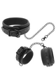 Fetish Submissive BDSM Restraint Set: Vegan Leather Neck and Wrist Cuffs