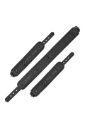 Set di Manette BDSM Fetish Submissive: Collare e Polsiere in Pelle Vegana