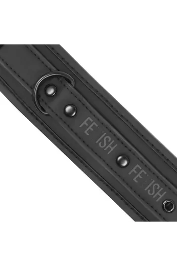 Fetish Submissive BDSM Restraint Set: Vegan Leather Neck and Wrist Cuffs