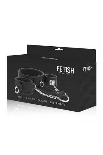 Set Cinturino Collo e Braccialetti Vegan Leather Fetish Submissive - BDSM Avanzato