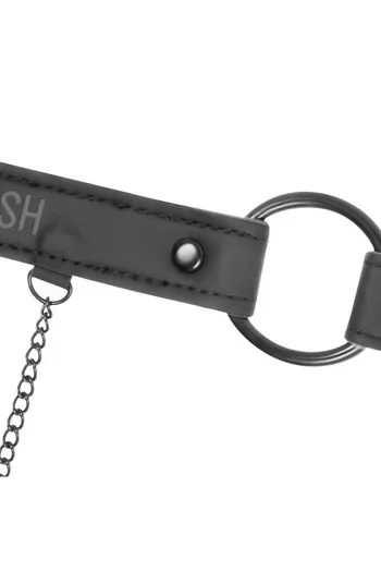BDSM Gag with Nipple Clamps and Chains - Fetish Submissive