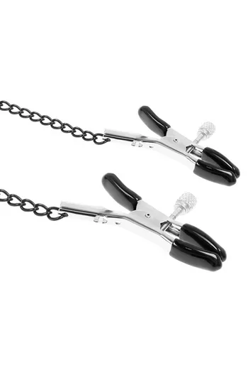 BDSM Gag with Nipple Clamps and Chains - Fetish Submissive