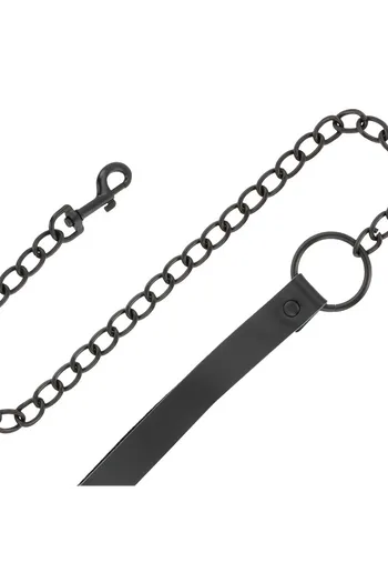 Cinturino Posturale BDSM con Collare Regolabile - Darkness