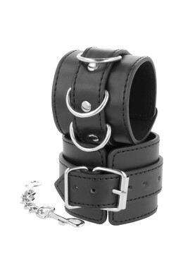 Elegant BDSM Cuffs - Handcrafted PVC Leather - Darkness Collection