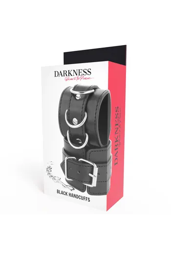 Elegant BDSM Cuffs - Handcrafted PVC Leather - Darkness Collection