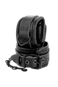 Set Collare e Manette in Pelle Darkness - Sicurezza e Stile per Giochi Intensi